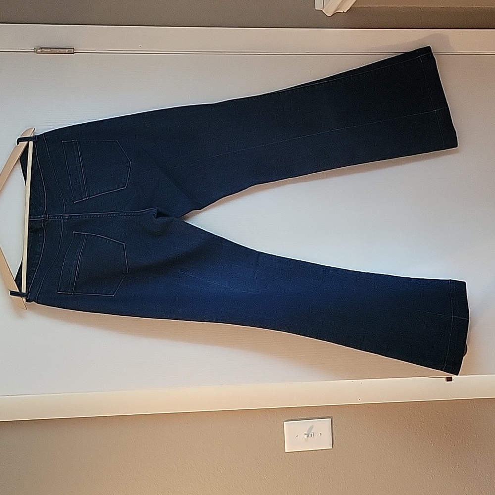 Banana Republic Factory, trouser, flare leg, dark blue, women's size 29. - Picture 4 of 5
